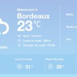 Météo à Bordeaux : temps ensoleillé avec des températures atteignant 30°C dimanche.