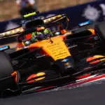 Lando Norris réalise un temps rapide lors des essais du GP de Hongrie avant les qualifications.