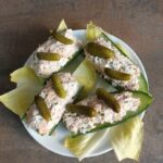 Recette de concombre farci au thon et Kiri présentée par Gigi en cuisine