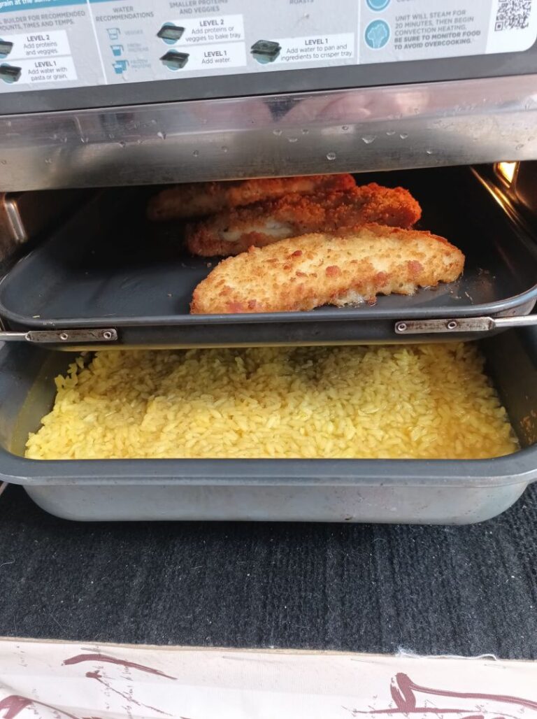 Recette de riz et poisson pané au combi Ninja sur Gigi est en cuisine