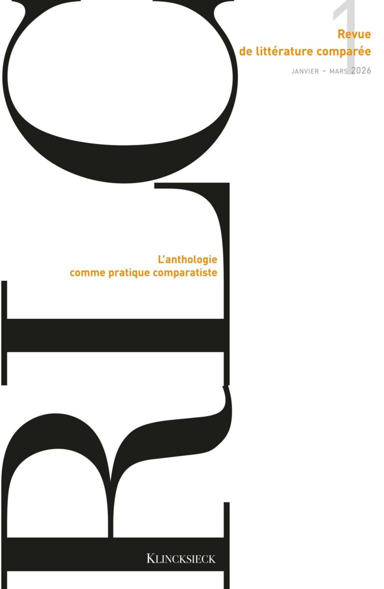 L’anthologie comme pratique comparatiste : enjeux et perspectives dans la recherche littéraire