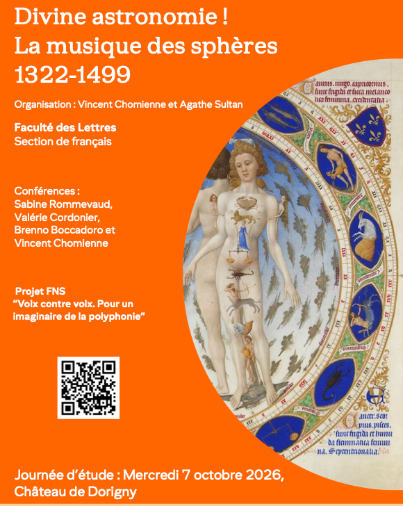Lausanne présente « Divine astronomie ! La musique des sphères » de 1322 à 1499.