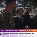 Défilé du 14 juillet : Emmanuel Macron présente les forces armées françaises.