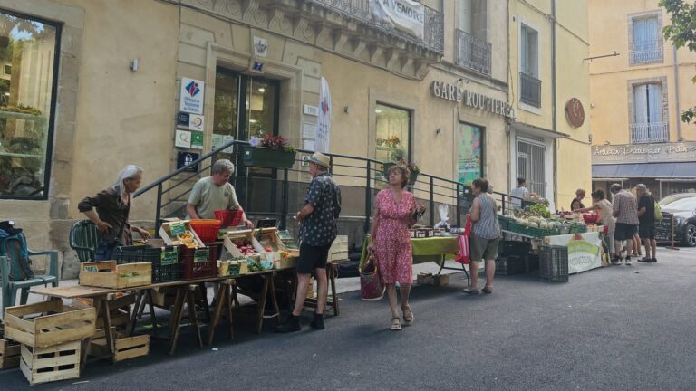Lodève : Reprise du marché estival des producteurs de pays malgré un léger déplacement.