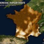 Sécheresse exceptionnelle en France, niveaux proches de ceux de 1976 observés.