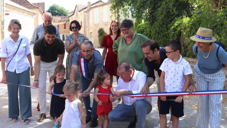Inauguration de la traverse de Grézels, un projet réalisé par la commune après 25 ans de travaux.