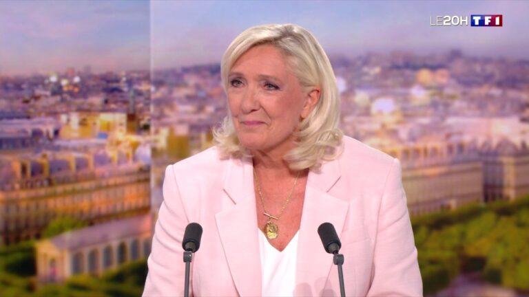 Marine Le Pen se porte candidate à l’élection présidentielle malgré sa condamnation judiciaire.