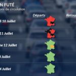 Trafic chargé et canicule sur les routes pendant le pont du 14 juillet