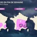 Canicule en France : orages localement violents prévus ce week-end.