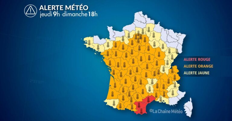 Alerte rouge en Languedoc-Roussillon pour la 3ème canicule de l’été.