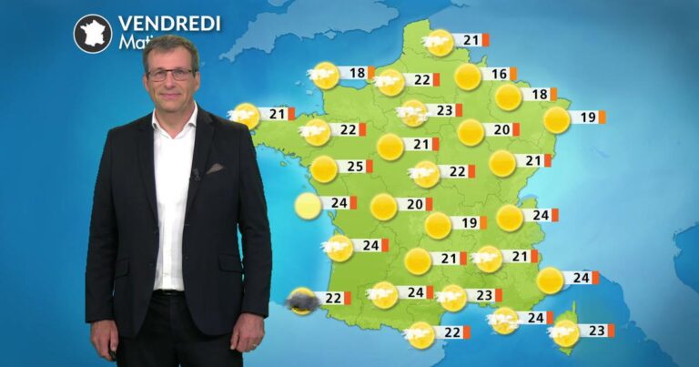 Canicule généralisée en France avec prévisions d’orages de chaleur demain