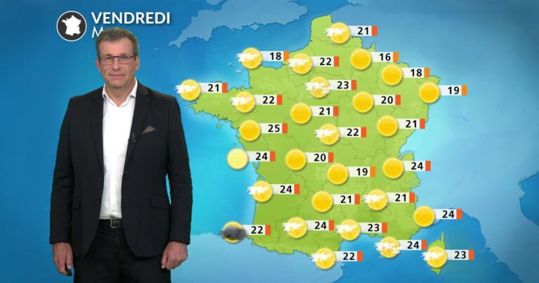 Canicule étendue en France avec retour de quelques orages de chaleur aujourd’hui