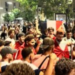 Supporters français et marocains se rassemblent à Avignon après la victoire des Bleus en Coupe du Monde