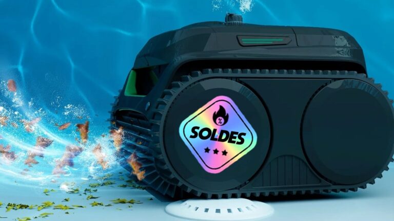 Robot de piscine sans fil soldé à 32 % pour simplifier l’entretien en France.