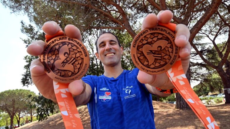 Toulousain remporte deux médailles au championnat d’Europe après greffe du foie et coma