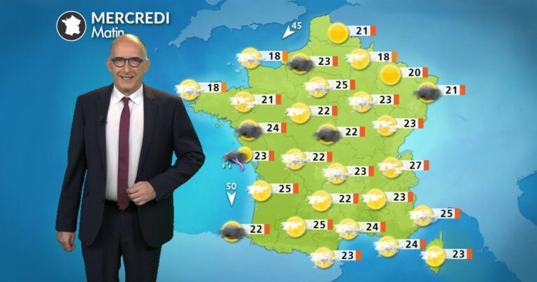 Orages prévus dans plusieurs régions, alertes émises par les services météorologiques.