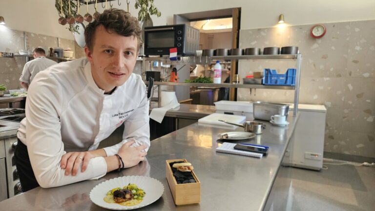 Au restaurant Rouge à Nîmes, le chef étoilé Luka-Tao Debenath réinvente le poulpe.