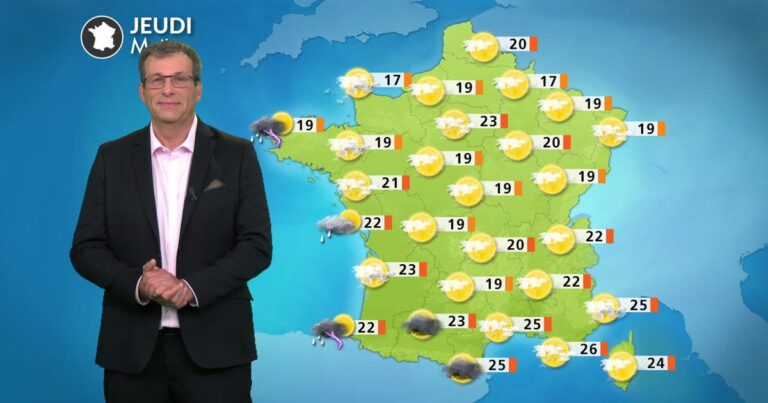 Risque d’orages sur deux tiers du pays jeudi après-midi selon les prévisions météo.