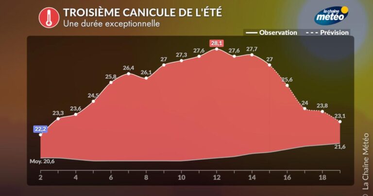 Bilan de la canicule de juillet : troisième épisode estival en France avec des records de chaleur.