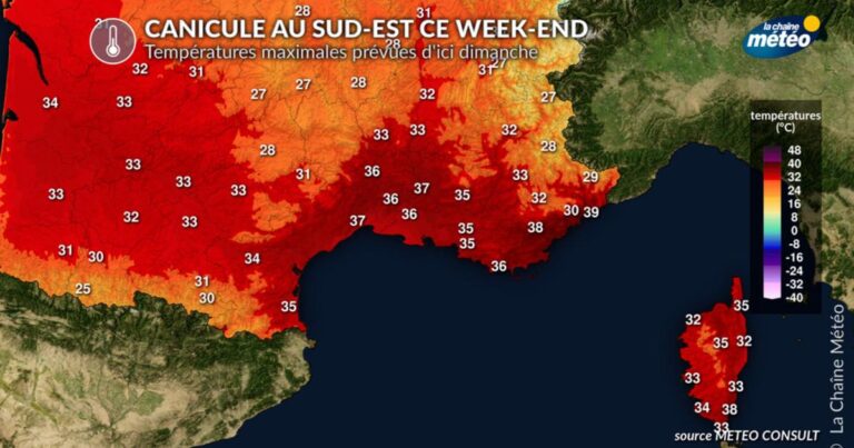 Fortes chaleurs : alertes météo pour des températures atteignant 40 °C dans le Sud-Est.