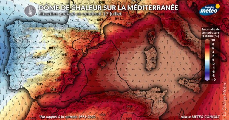 Dôme de chaleur au Maghreb : températures atteignant 48°C et effets sur la Méditerranée.