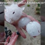 Violents orages en France : 12 000 impacts de foudre et grêle de 7 cm observés.