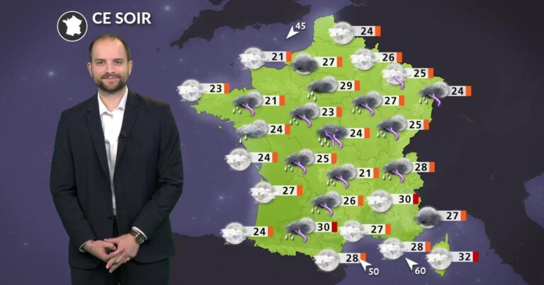 Risque d’orages sur deux tiers du pays ce jeudi après-midi selon Météo-France.