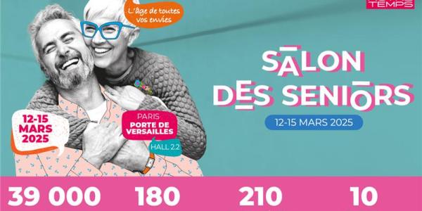 Les Notaires de France participent au Salon des Seniors du 12 au 15 mars 2023.