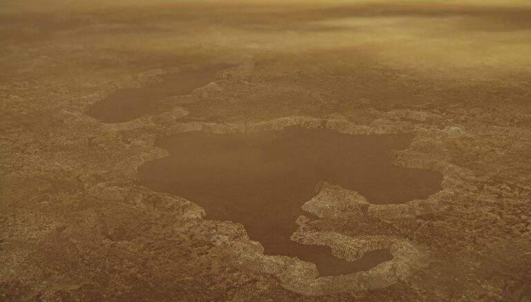 Des vagues sculptent les rivages des lacs d’hydrocarbures sur Titan, selon des chercheurs.