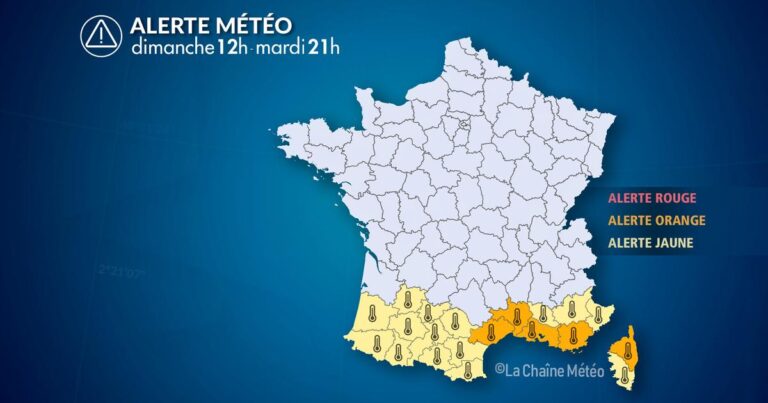 Alerte Météo : Chaleur intense persiste dans le sud, vigilance recommandée.