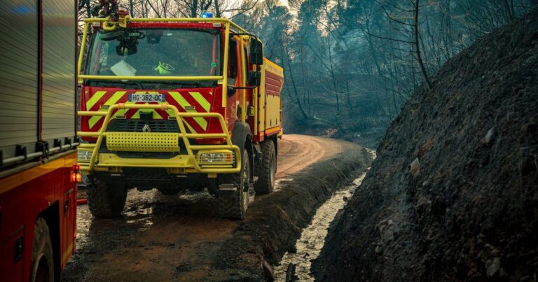 Incendie à Taradeau : le feu maîtrisé, les pompiers poursuivent leur intervention.