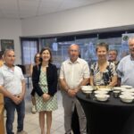Visite de la préfète et de la sous-préfète de l’Aveyron dans une entreprise de lyophilisation à Decazeville