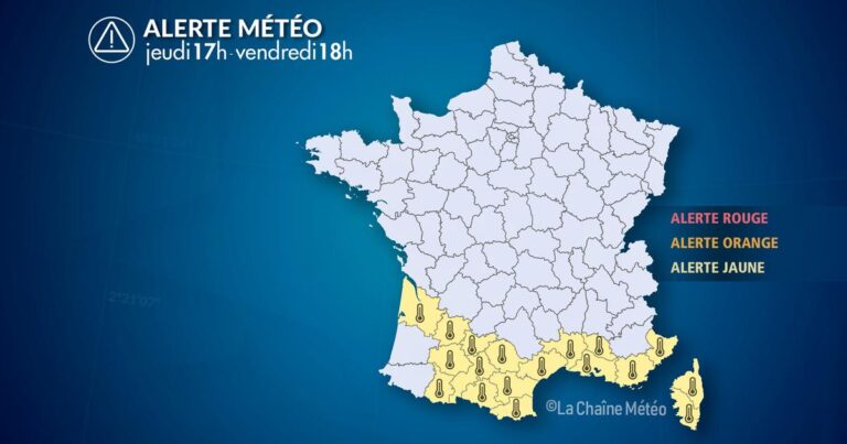 Alerte Météo : Fortes chaleurs persistantes affectent le sud de la France.