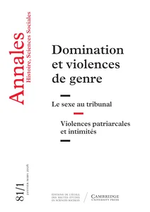 Domination et violences de genre : analyse des dynamiques sociales en France
