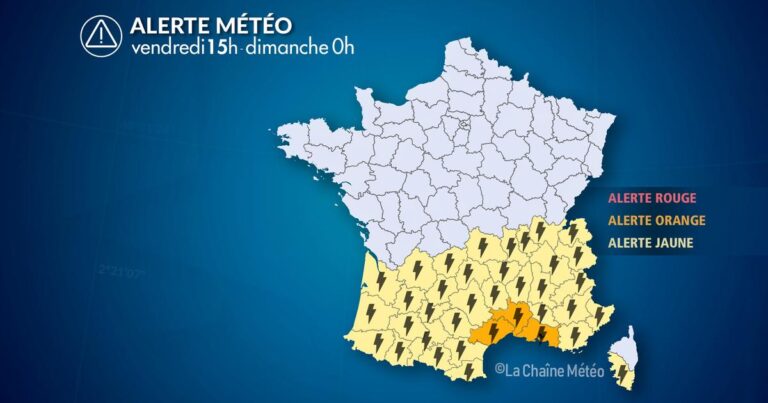 Alerte Météo : Orages attendus dans le sud, vigilance recommandée aux habitants.