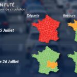 Trafic saturé et risques d&rsquo;orages au sud, incendies signalés ce week-end.