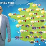 Orages au sud de la France, ciel dégagé au nord : conditions météorologiques contrastées.