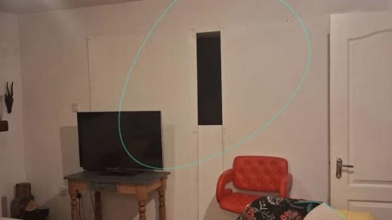 Une famille découvre un propriétaire caché derrière un faux mur lors d’une location de logement.