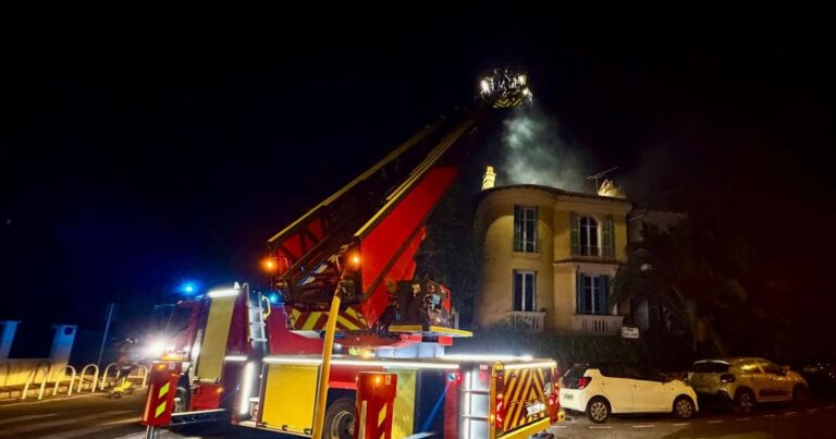 Un incendie majeur ravage une maison à Nice Nord, mobilisant les pompiers sur place.