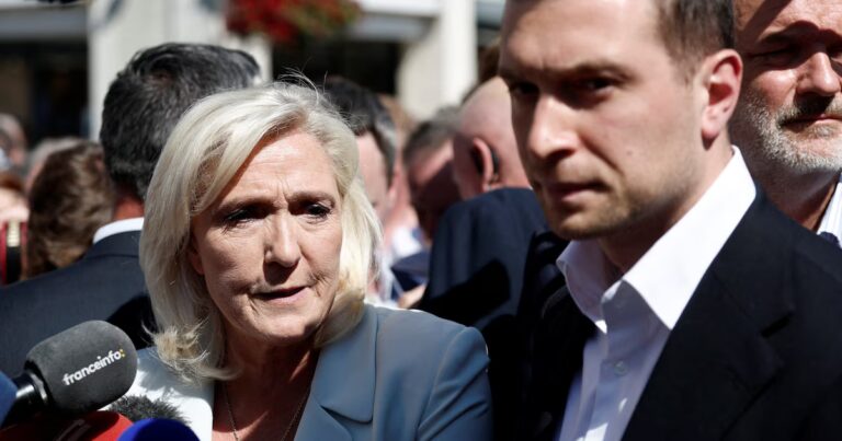 Marine Le Pen soutenue par Jordan Bardella face à des ambitions politiques contrariées