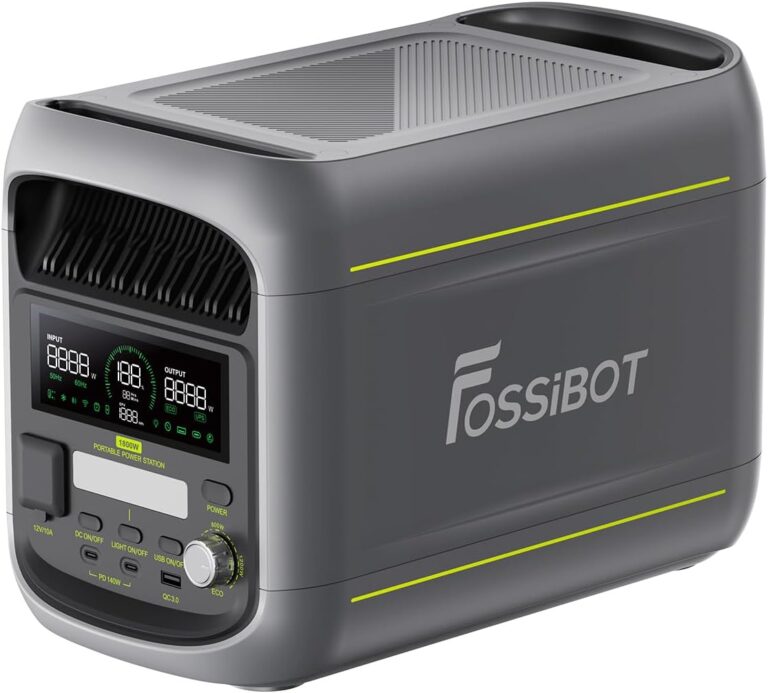 FOSSIBOT F1800 : générateur électrique portable de 1024Wh pour usage domestique et voyage