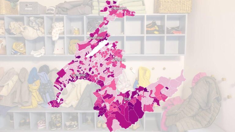Accès inégal aux crèches en Suisse romande : une enquête cartographique révèle des disparités.