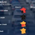 Chassé-croisé du 1er août : embouteillages importants sur les routes sous une chaleur intense
