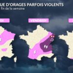 Orages violents : fortes pluies et rafales jusqu&rsquo;à 100 km/h attendues en France.