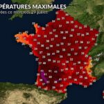 Canicule en France : Captieux enregistre 42,7°C, 65 records mensuels et 8 records absolus.