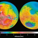 Une collision pourrait expliquer l’asymétrie de la surface martienne selon des chercheurs.