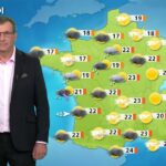 Fortes chaleurs en recul en France, orages attendus dans plusieurs régions.