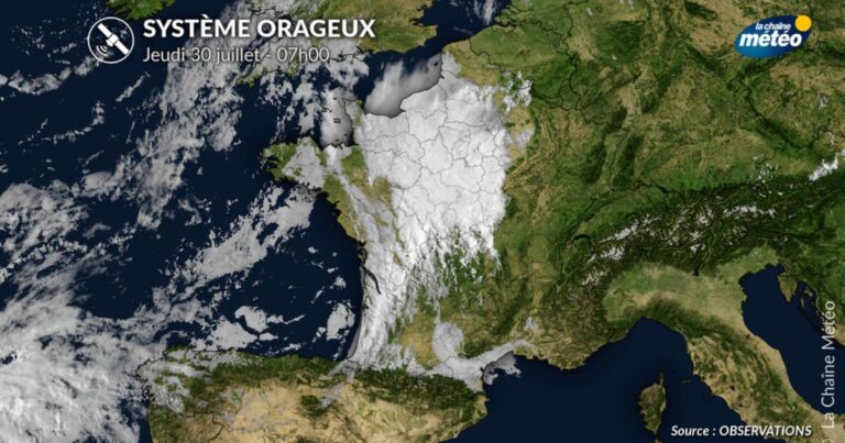 Orages en France : une petite dépression traverse le pays ce matin.