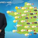 Forts orages et risque de grêle du Massif central à l&rsquo;Alsace, alertes en cours
