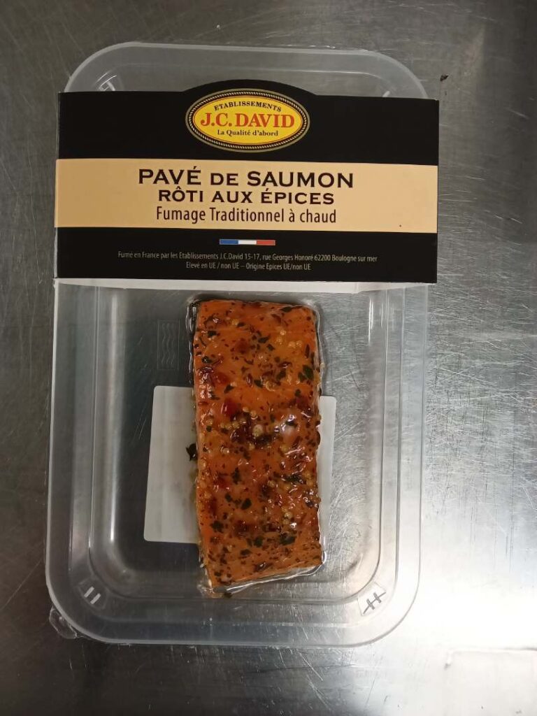 Rappel Consommateur – Détail Pavé de saumon rôti aux épices JC DAVID